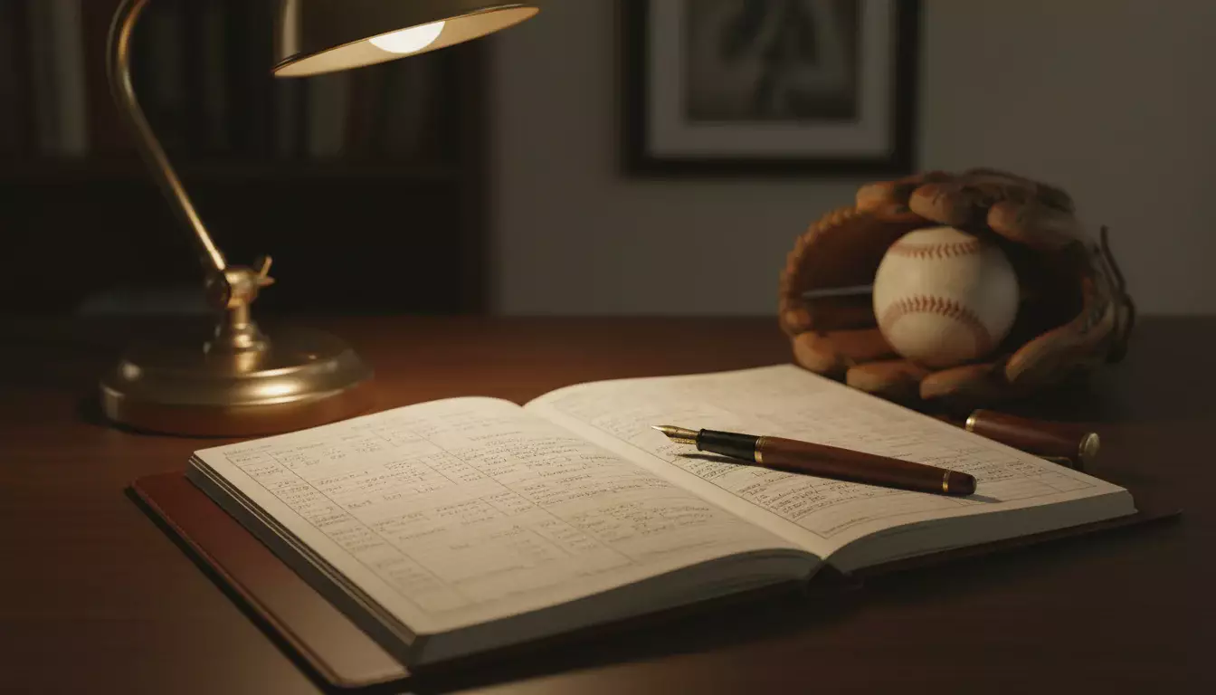 Gestion de bankroll paris baseball avec carnet de suivi et stylo