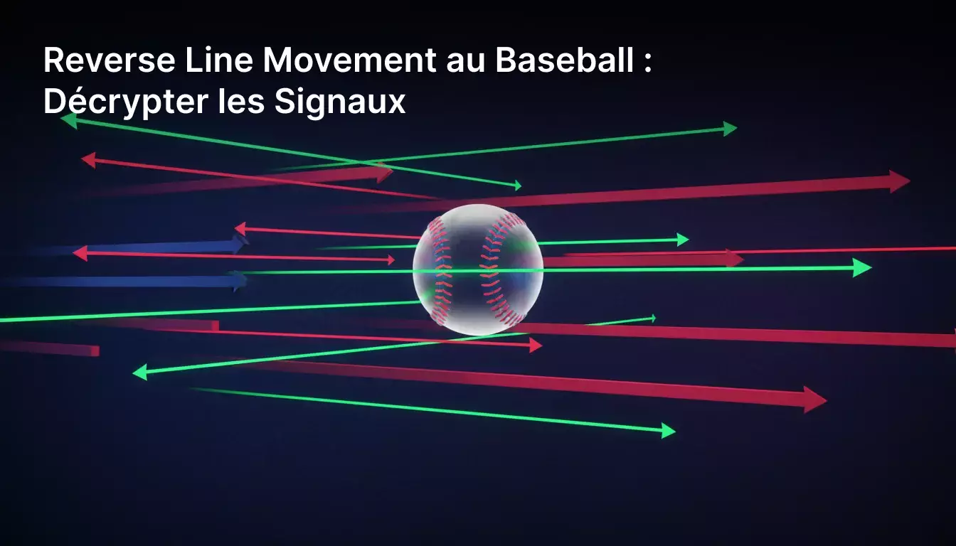 Tableau de cotes baseball avec flèches directionnelles symbolisant les mouvements de ligne